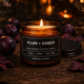 Plum + Ember Scented Candle
